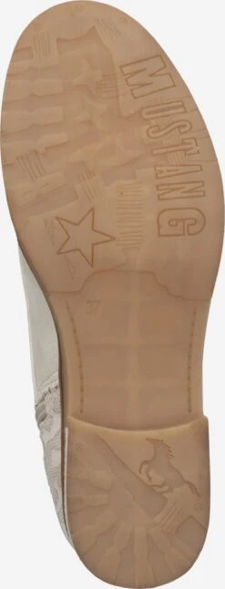 Mustang Enkellaarsjes Veterlaarsjes Dames Wolwit -Mustang Verkoop 69f1dcae58a761bb5e793702a00d5728