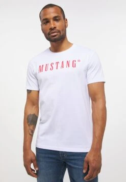 Mustang T-Shirt Print - Weiã