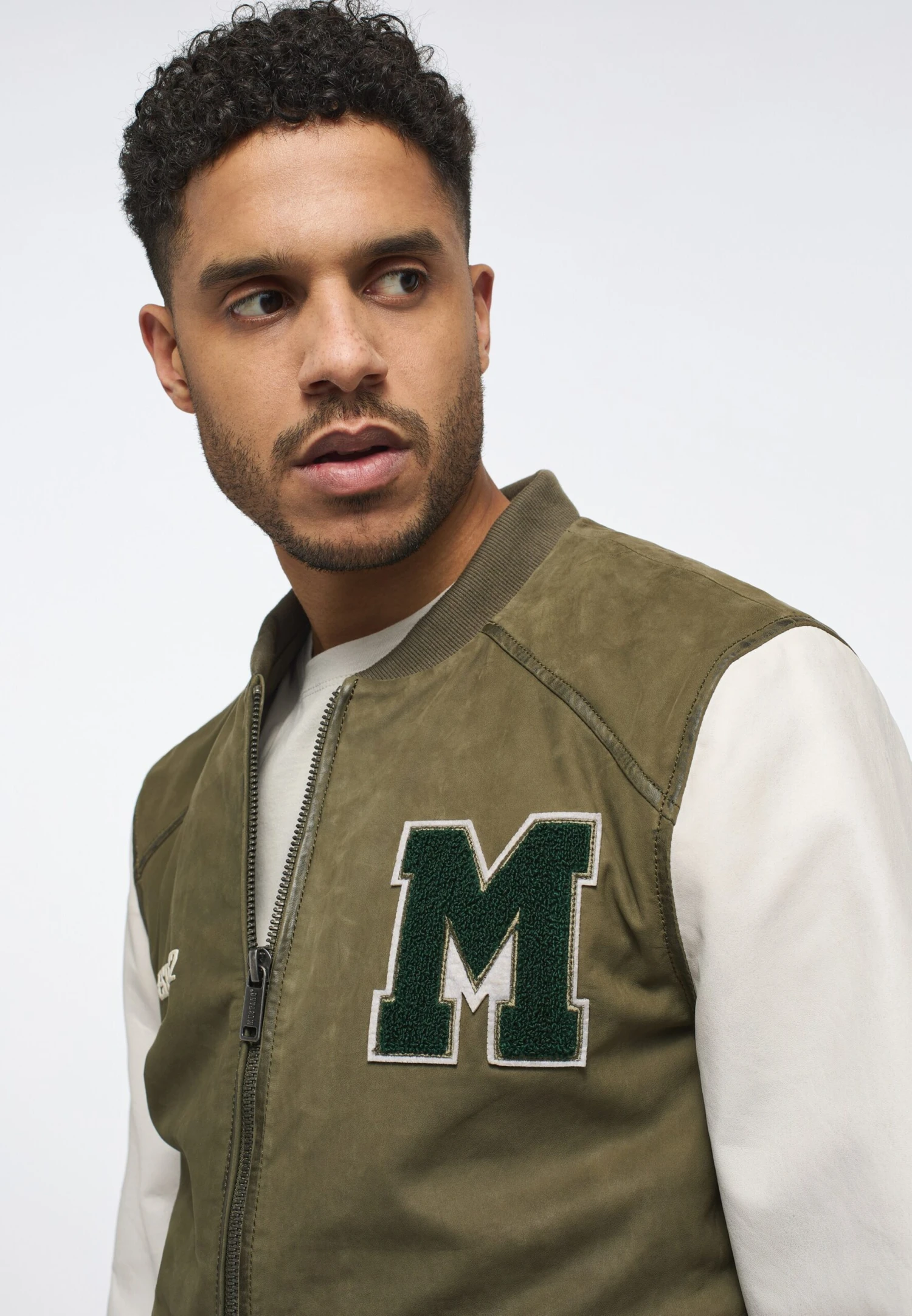 Mustang Leren Jassen Tussenjas Heren Olijfgroen 11 Mustang Leren Jassen Tussenjas Heren Olijfgroen - Afbeelding 9