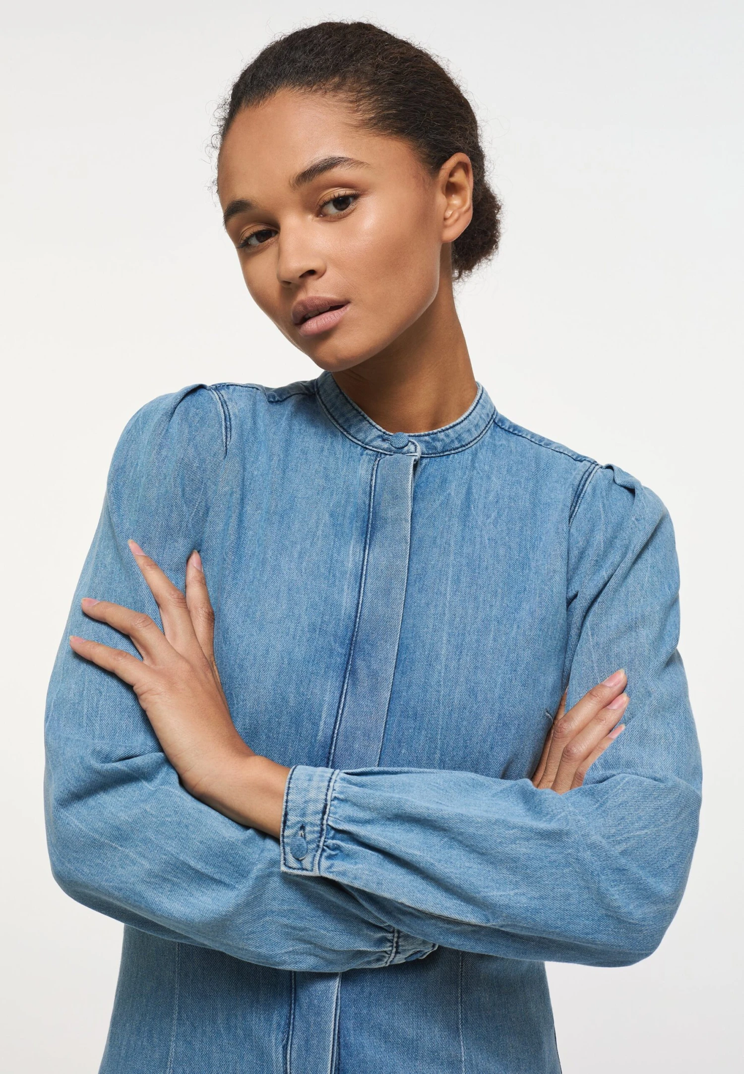 Mustang Overhemdblouse - Blau 6 Mustang Overhemdblouse - Blau - Afbeelding 4