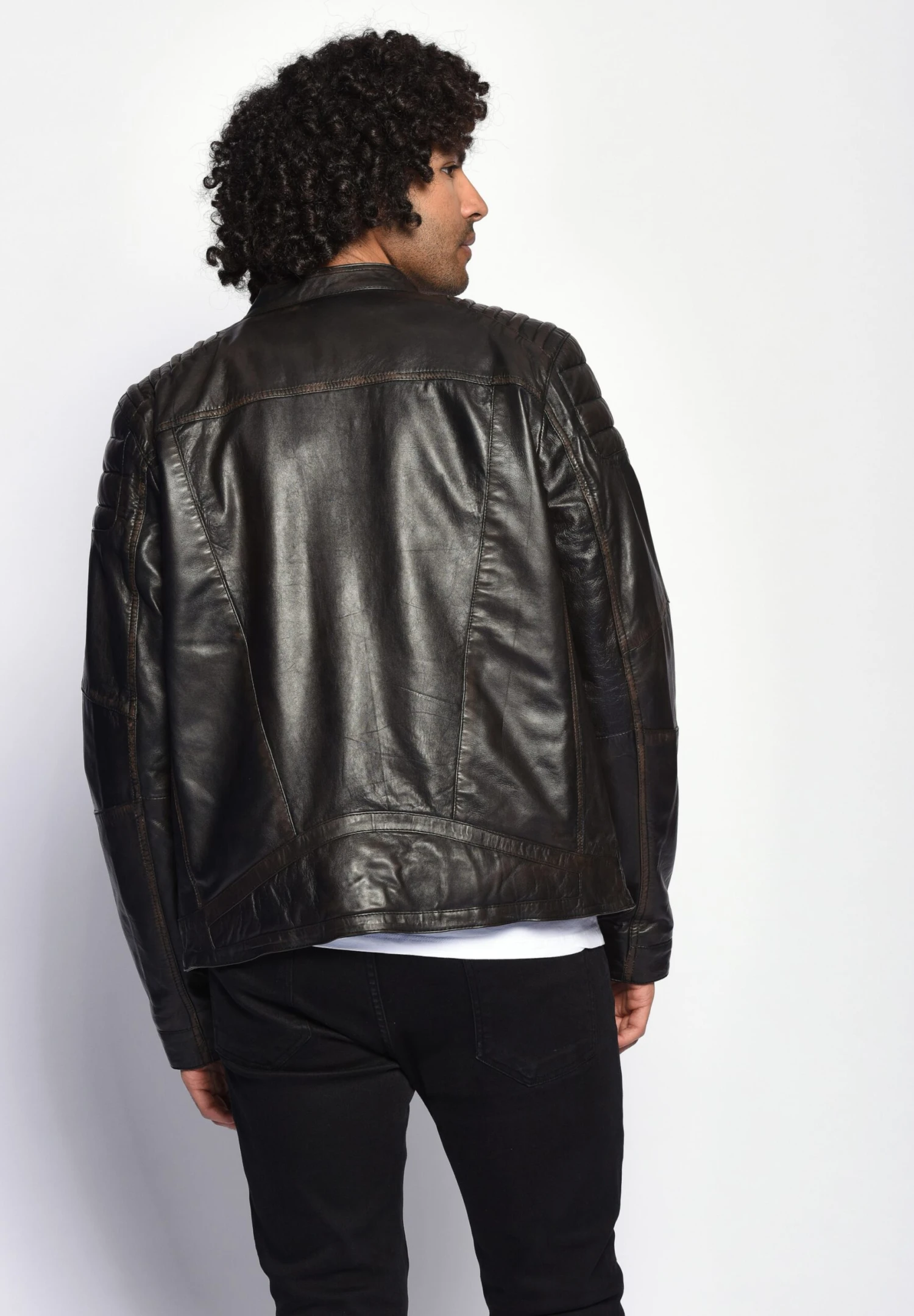 Mustang Leren Jassen Tussenjas Whyte Heren Bruin / Donkerbruin 7 Mustang Leren Jassen Tussenjas Whyte Heren Bruin / Donkerbruin - Afbeelding 5