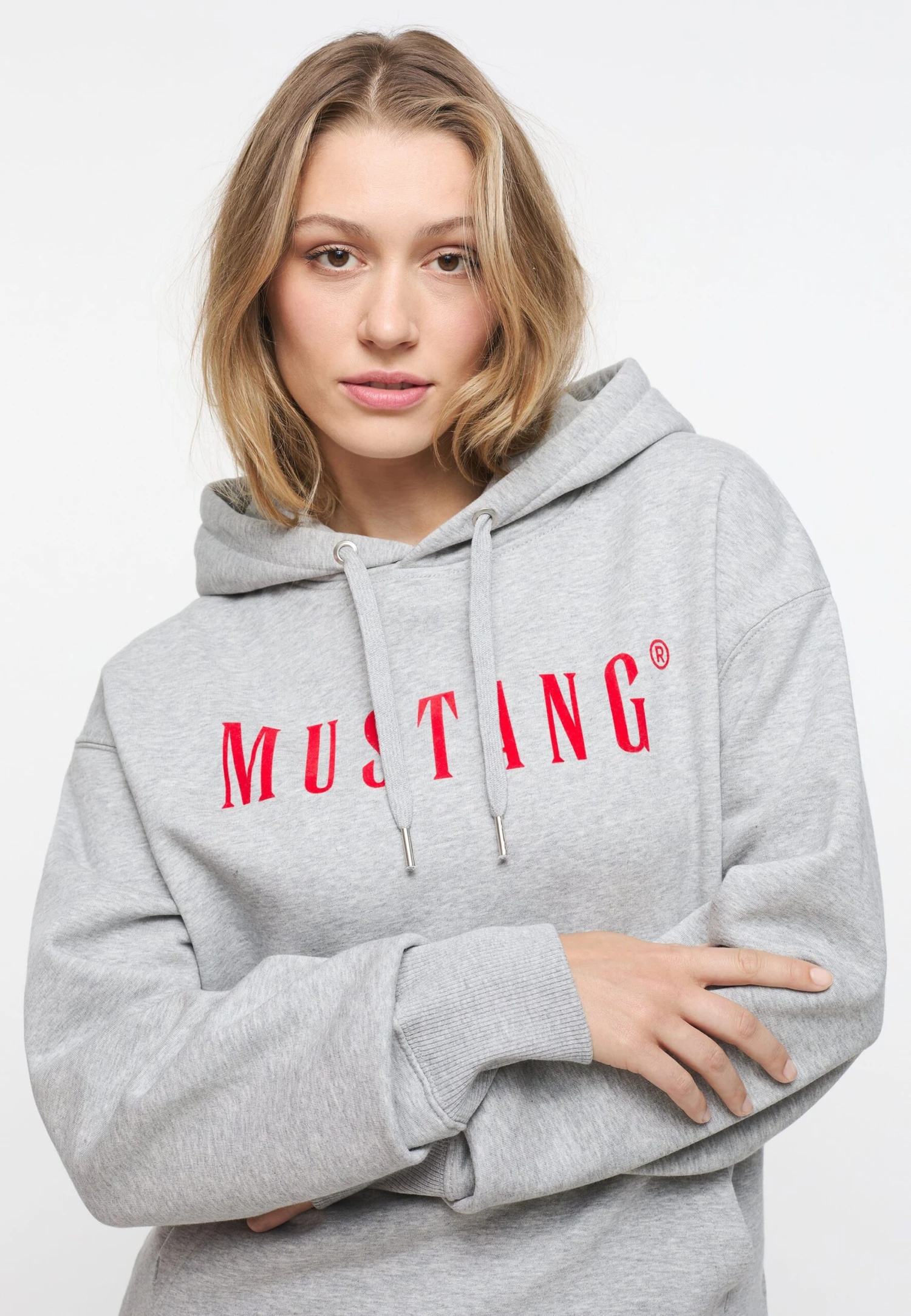 Mustang Hoodie - Grau 5 Mustang Hoodie - Grau - Afbeelding 3