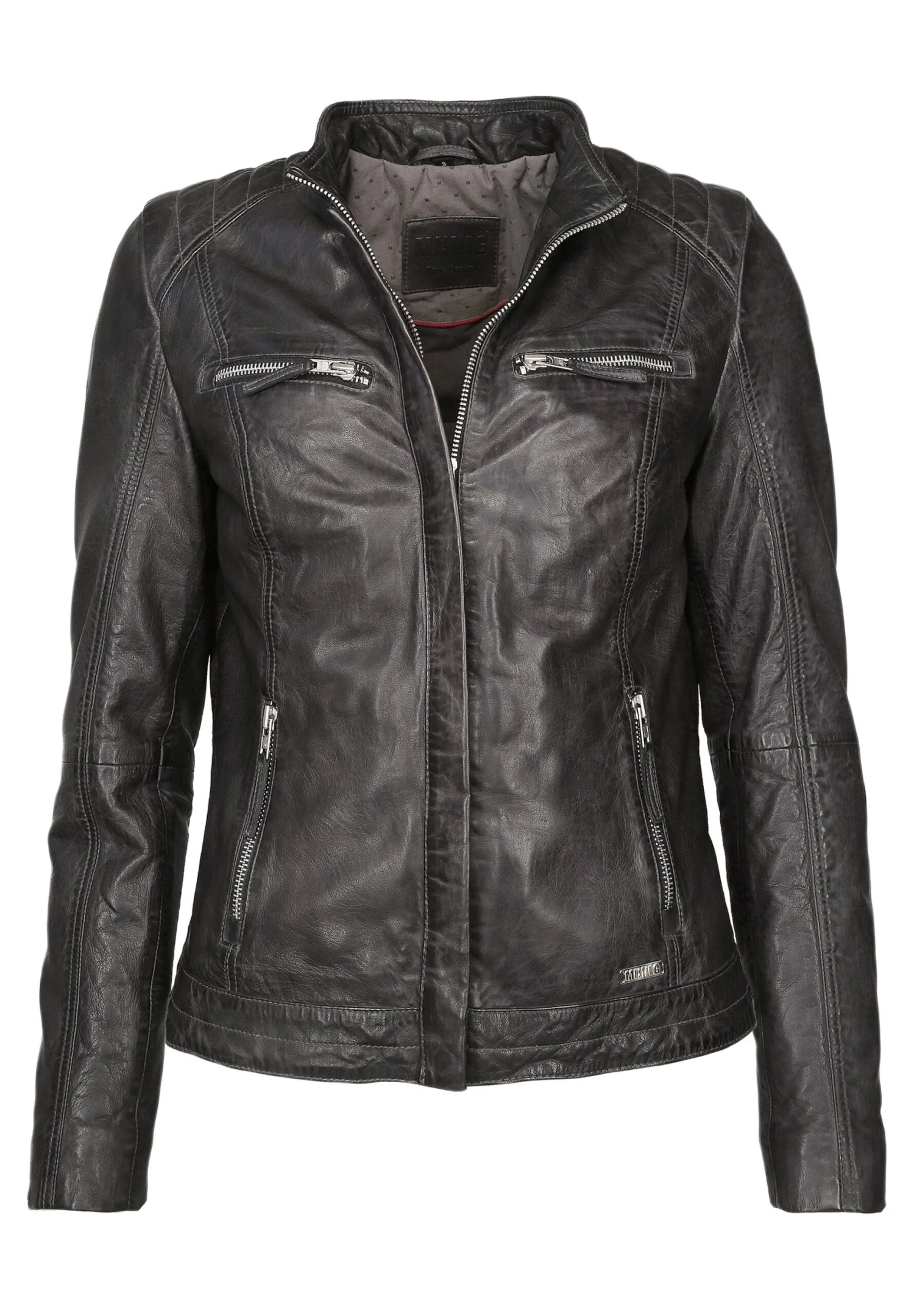 Mustang Leren Jas - Graphite 5 Mustang Leren Jas - Graphite - Afbeelding 3