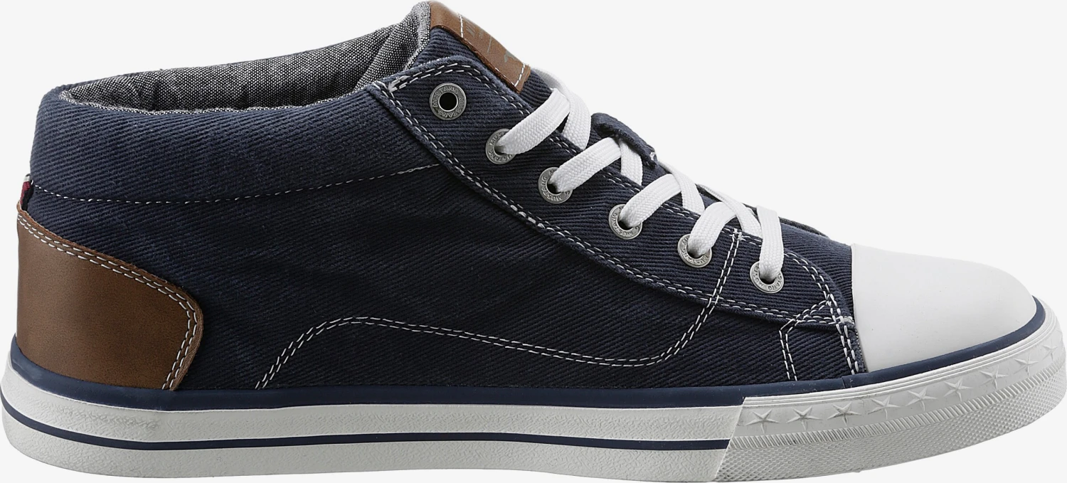 Mustang Hoge Sneakers Sneakers Hoog Heren Navy 5 Mustang Hoge Sneakers Sneakers Hoog Heren Navy - Afbeelding 3