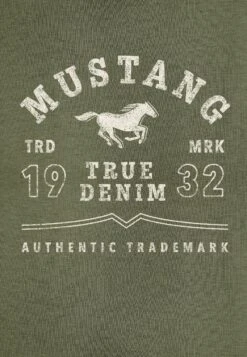 Mustang T-Shirt Print - Grün -Mustang Verkoop 70bb1c62a9e04b6cb0a7a6f37d715562