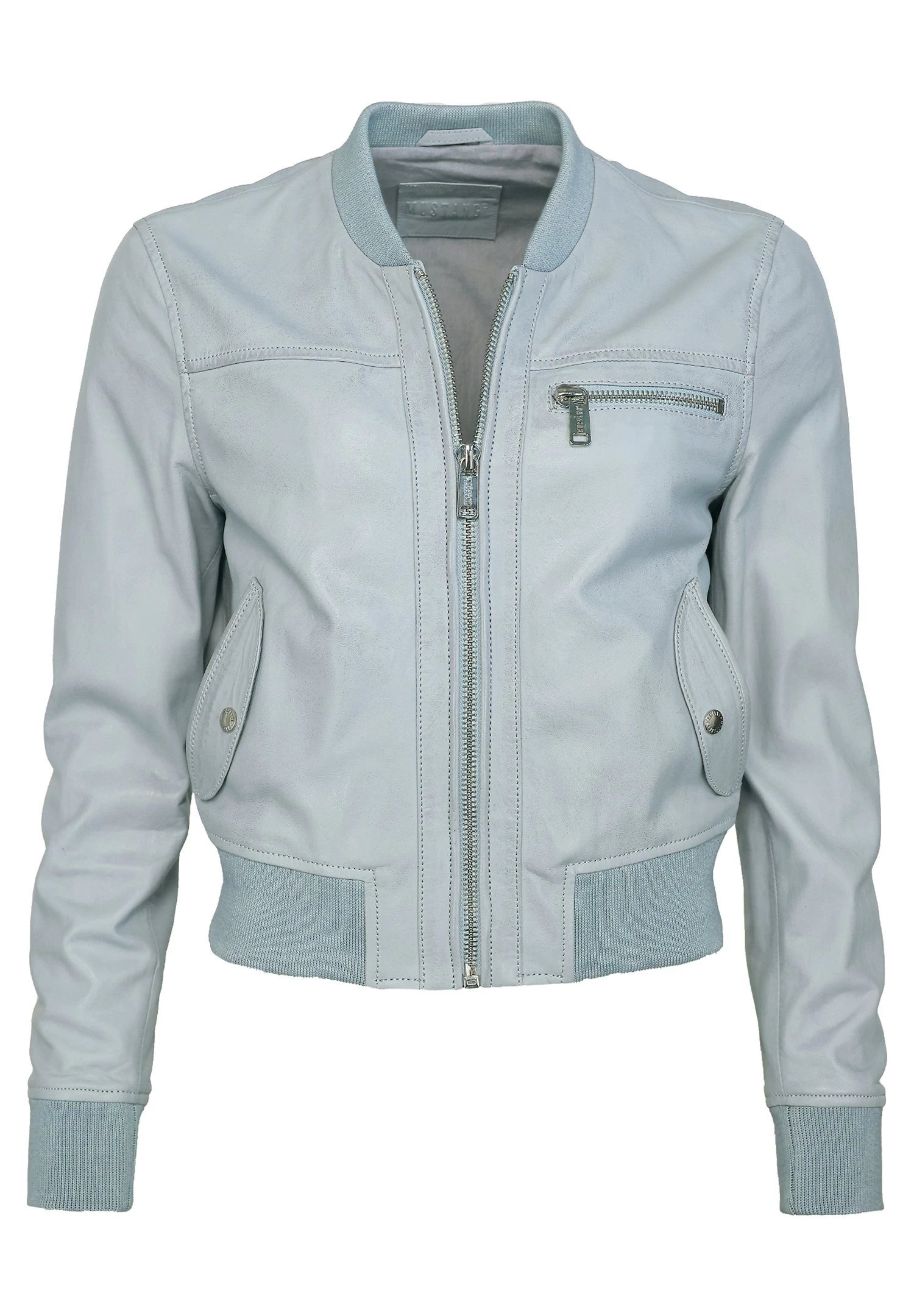 Mustang Leren Jas - Dusty Blue 7 Mustang Leren Jas - Dusty Blue - Afbeelding 5