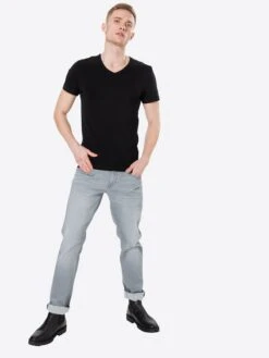 Mustang T-shirts Shirt Aaron Heren Zwart -Mustang Verkoop 71f04432fd80febe639227b9fb2e56d1