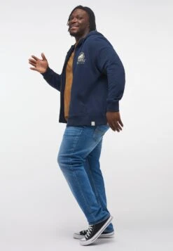 Mustang Sweater Met Rits - Blau -Mustang Verkoop 729d3b1e13824c56843f0052c1e5c276