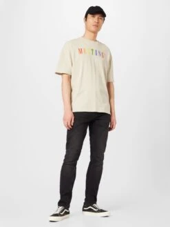 Mustang T-shirts Shirt Aidan Heren Wolwit -Mustang Verkoop 731b8b2d294c4133f355e884b8205f2e