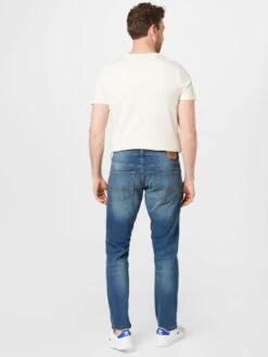 Mustang Jeans Slimfit Jeans Oregon Heren Blauw -Mustang Verkoop 758290c6273f5f0d46f8fdc2e4348eba