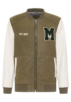 Mustang Leren Jas - Grün -Mustang Verkoop 760ee686d95a468ab19782bd6aeb5efc