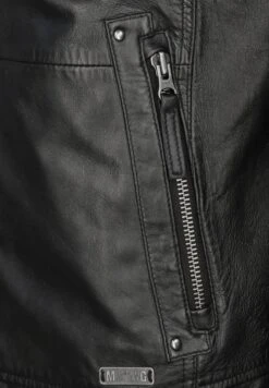 Mustang Mit Kurzem Stehkragen Stewart - Leren Jas - Schwarz 12 Mustang Mit Kurzem Stehkragen Stewart - Leren Jas - Schwarz -Mustang Verkoop 76217b4b493e4e4592d1d2d139959f4e