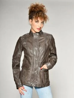 Mustang Leren Jassen Tussenjas Jasmin Dames Bruin -Mustang Verkoop 76d93df428b5efcd19427ac3e1703ee0