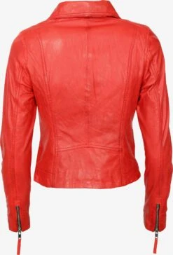 Mustang Leren Jassen Tussenjas Dames Lichtrood -Mustang Verkoop 76f24020271e418707b878e76da3c4fe