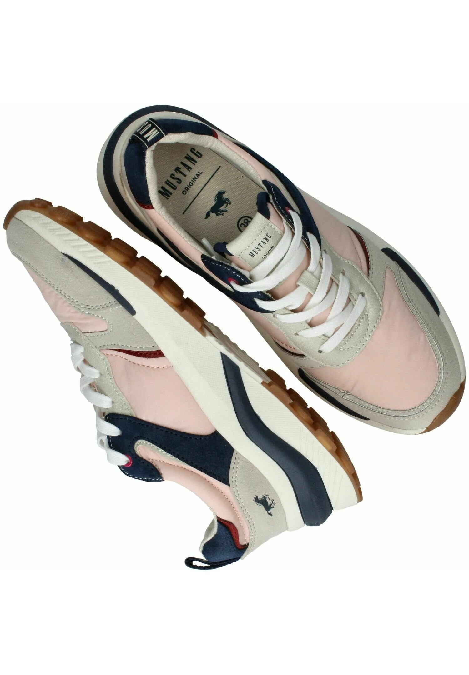 Mustang 1453303 - Sneakers Laag - Beige Rose 5 Mustang 1453303 - Sneakers Laag - Beige Rose - Afbeelding 3