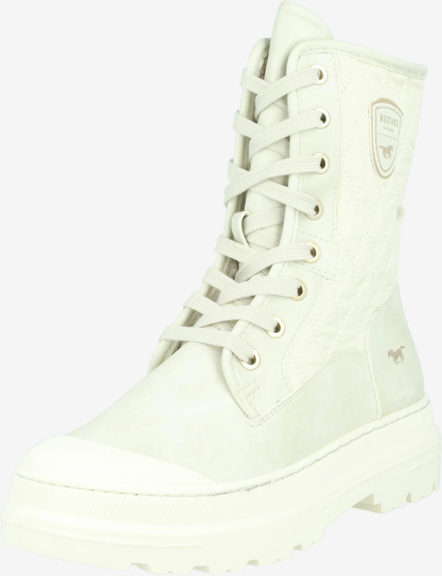 Mustang Enkellaarsjes Veterlaarsjes Dames Lichtgrijs 3 Mustang Enkellaarsjes Veterlaarsjes Dames Lichtgrijs