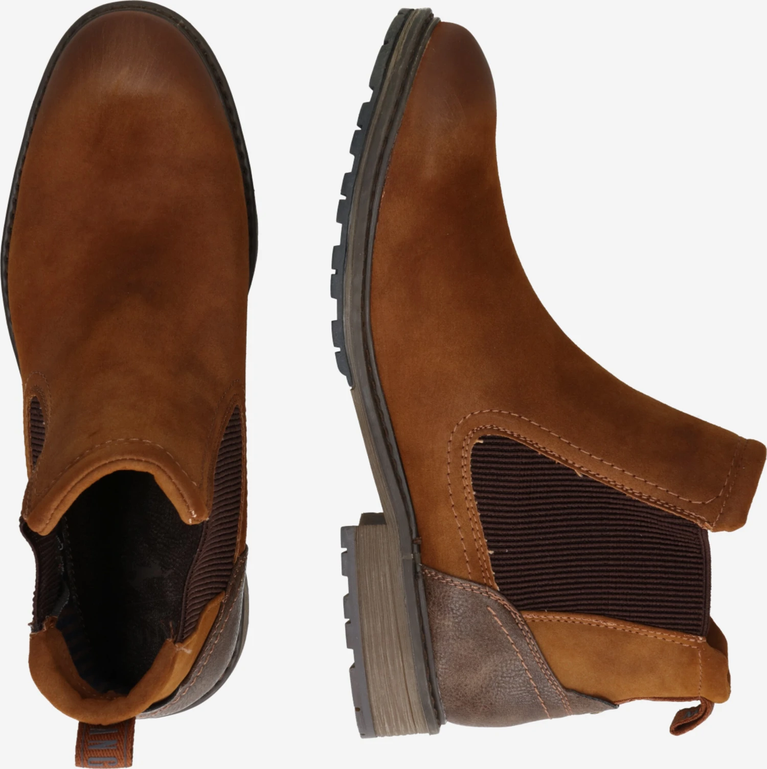 Mustang Enkelboots Chelsea Boots Heren Bruin 4 Mustang Enkelboots Chelsea Boots Heren Bruin - Afbeelding 2