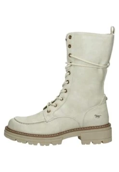 Mustang Hoog - Veterlaarzen - Gebroken Wit