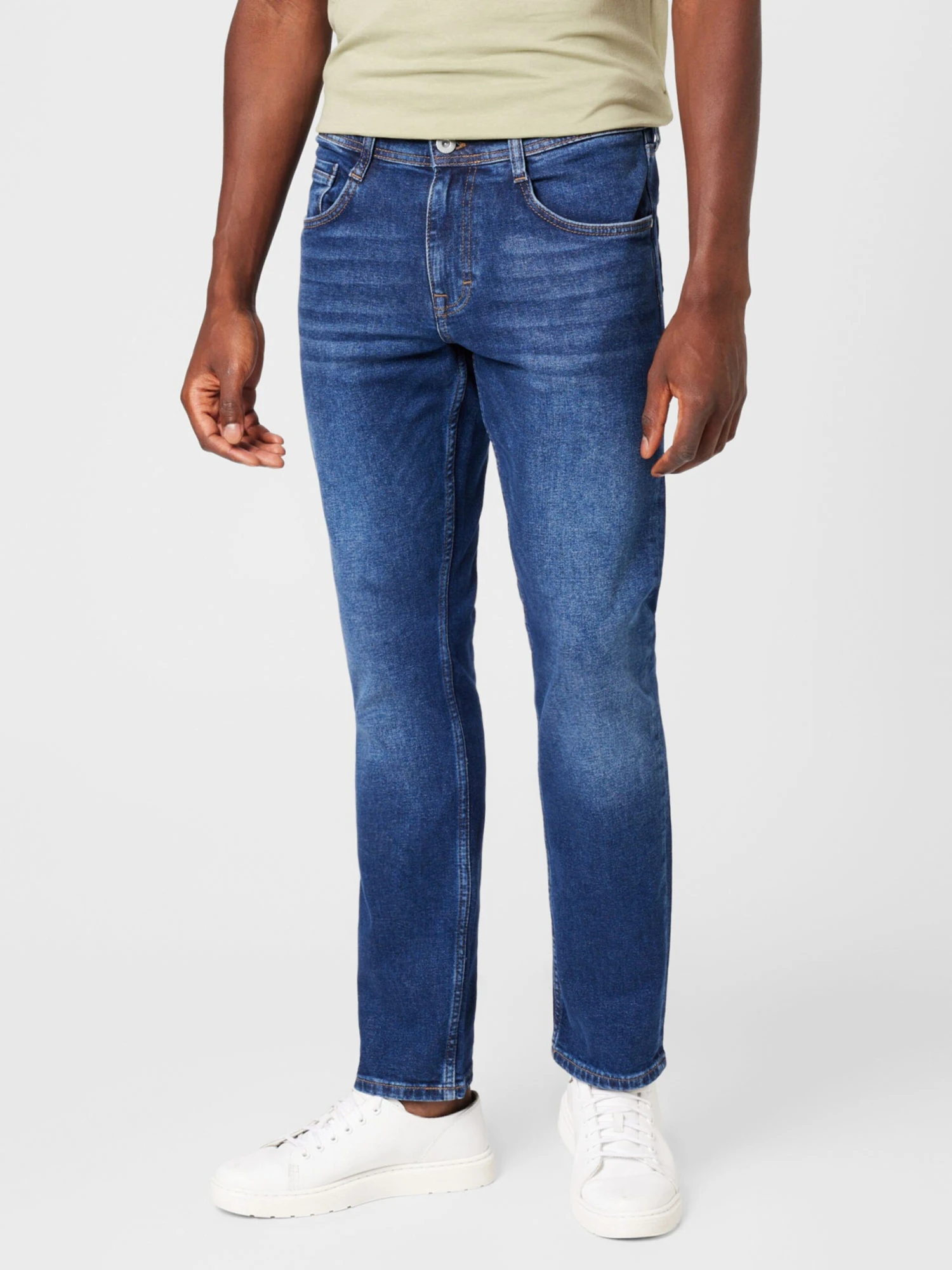 Mustang Straight Regular Jeans Denver Heren Blauw 4 Mustang Straight Regular Jeans Denver Heren Blauw - Afbeelding 2