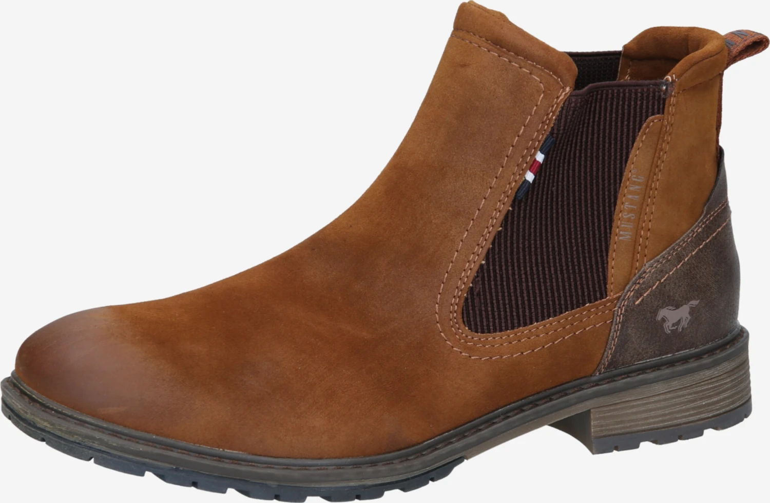 Mustang Enkelboots Chelsea Boots Heren Bruin 3 Mustang Enkelboots Chelsea Boots Heren Bruin