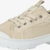 Mustang Veterschoenen Veterschoen Dames Lichtbeige