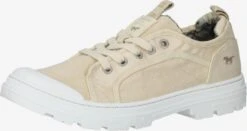 Mustang Veterschoenen Veterschoen Dames Lichtbeige