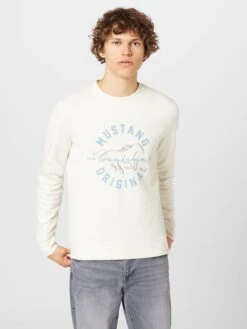 Mustang Sweatshirts Sweatshirt Ben Heren Crème -Mustang Verkoop 811ee704336adbcc7cd4de99d985445c
