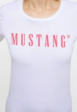 Mustang T-Shirt Print - Weiã 11 Mustang T-Shirt Print - Weiã -Mustang Verkoop 8398542537aa498cafc203ad3c0401e3