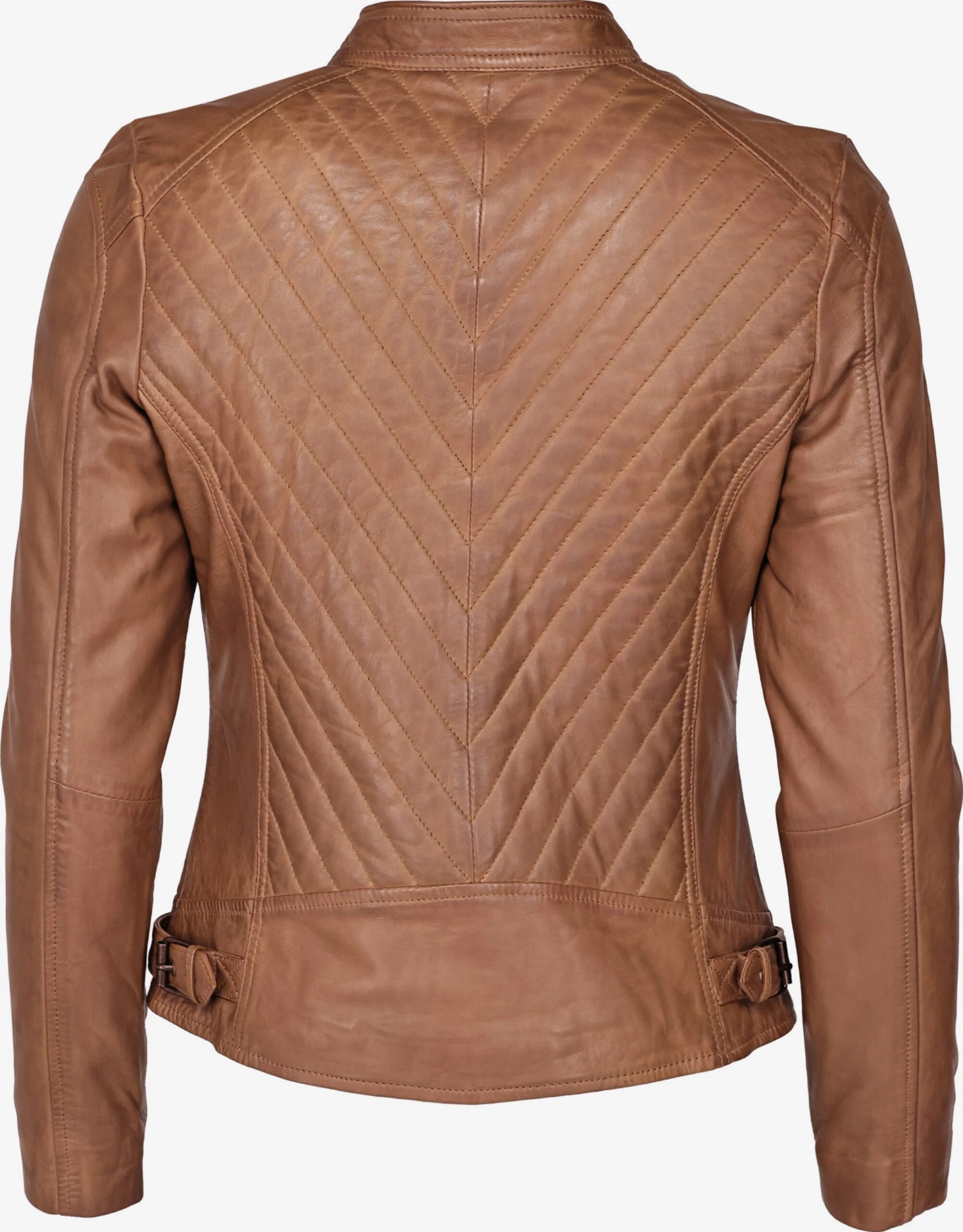 Mustang Leren Jassen Tussenjas Jeannette Dames Cognac 4 Mustang Leren Jassen Tussenjas Jeannette Dames Cognac - Afbeelding 2