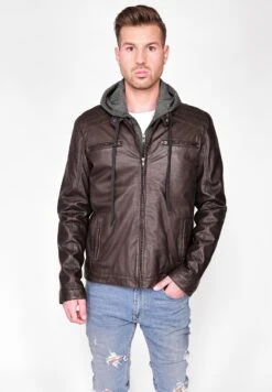 Mustang Leren Jas - Dark Brown