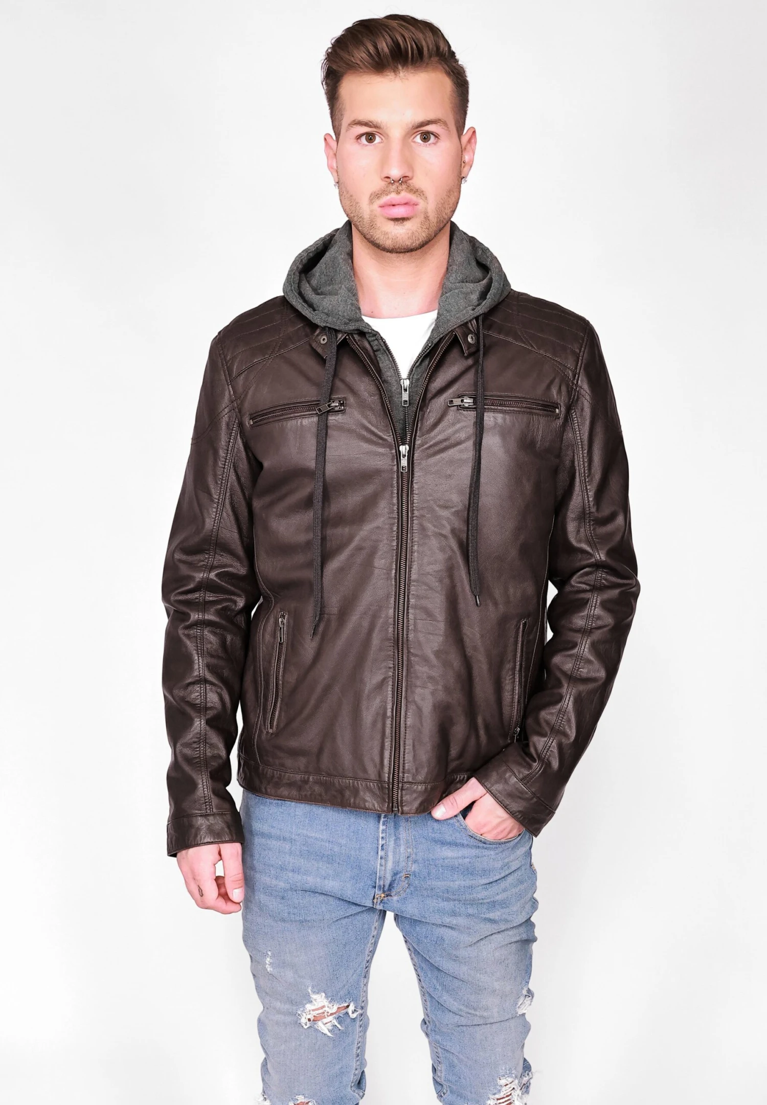 Mustang Leren Jas - Dark Brown 3 Mustang Leren Jas - Dark Brown
