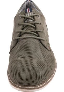 Mustang Sportieve Veterschoenen - Oliv -Mustang Verkoop 859fb20660eb44dea3a39b5e2507da38