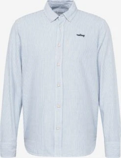 Mustang Casual Overhemden Regular Fit Overhemd Clemens Heren Navy / Lichtblauw