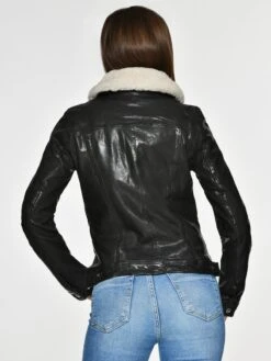 Mustang Leren Jassen Tussenjas Jenny Dames Zwart -Mustang Verkoop 86b893e422bb585f719b83bf06d2196f