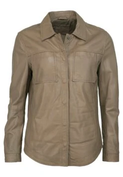 Mustang Leren Jas - Taupe -Mustang Verkoop 876cf55dd50c458abb2be39ccbd84905