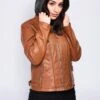 Mustang Lederjacke Mit Schnallen - Leren Jas - Cognac -Mustang Verkoop 886183b64869490ebb3d2e222e29db66