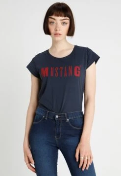 Mustang Logo - T-Shirt Print - Blue Nights