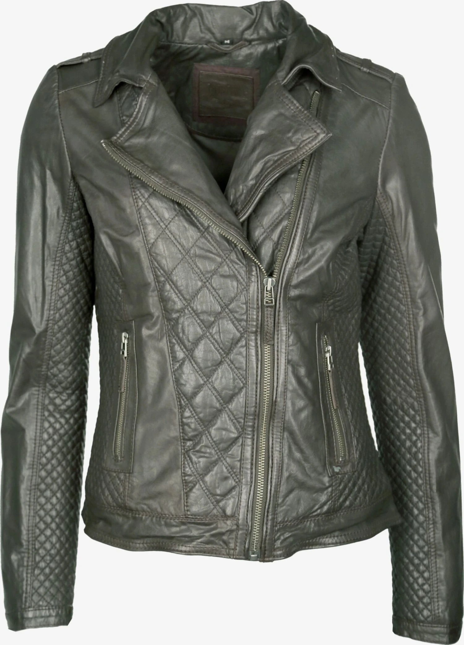 Mustang Leren Jassen Tussenjas Chira Dames Olijfgroen 3 Mustang Leren Jassen Tussenjas Chira Dames Olijfgroen