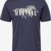 Mustang T-shirts Shirt Heren Marine