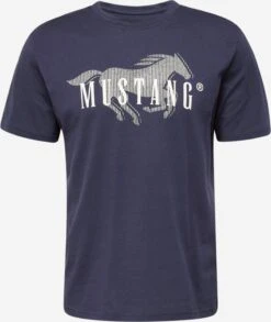 Mustang T-shirts Shirt Heren Marine