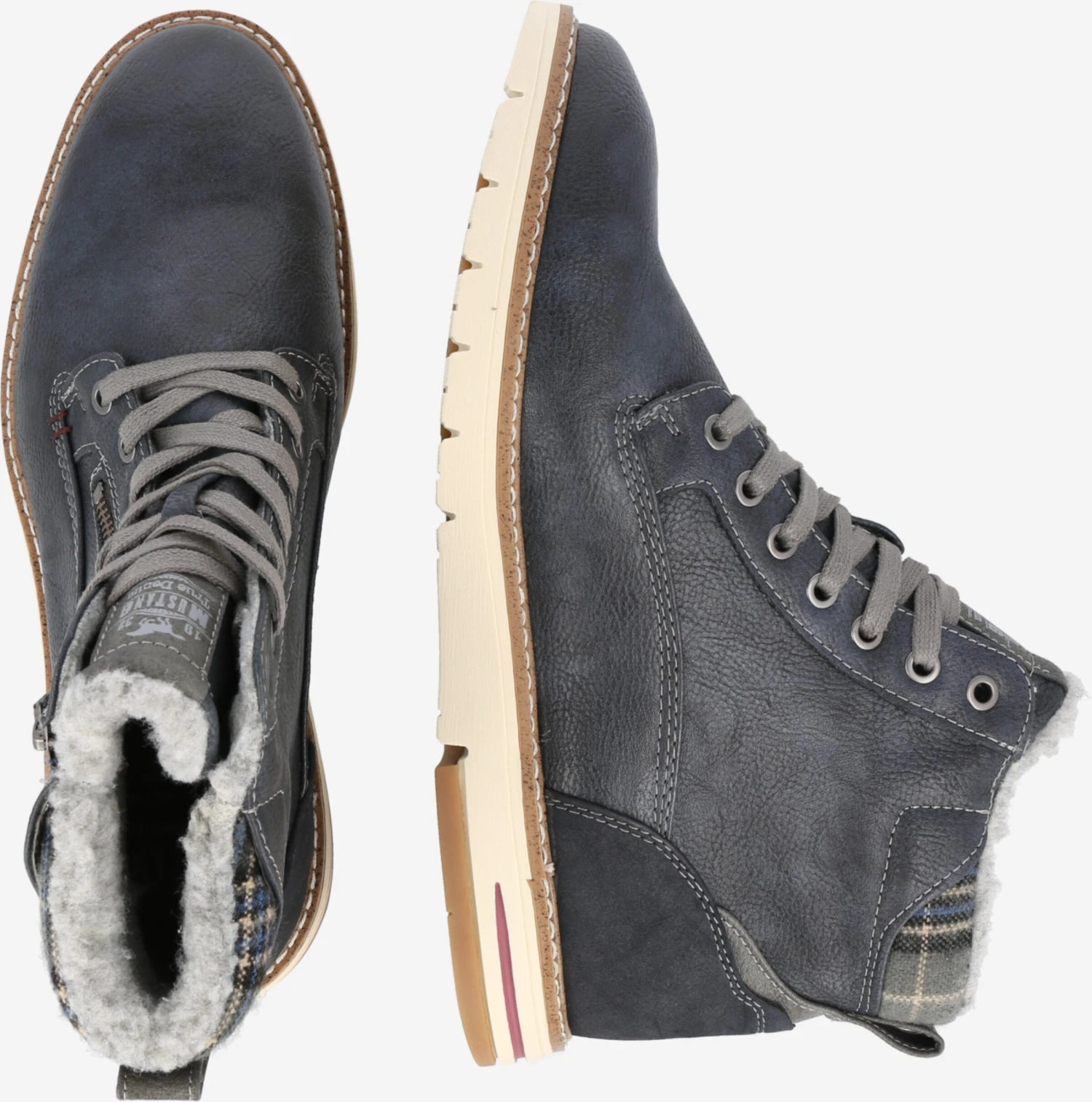 Mustang Boots & Laarzen Veterboots Heren Navy 4 Mustang Boots & Laarzen Veterboots Heren Navy - Afbeelding 2