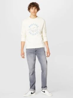 Mustang Sweatshirts Sweatshirt Ben Heren Crème -Mustang Verkoop 8f3ece4bd22f414286a975626a90c0d3