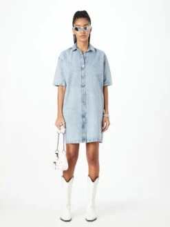 Mustang Blousejurken Blousejurk Perry Dames Blauw -Mustang Verkoop 905ba9f3422c38a4dae49d5933de1f5b