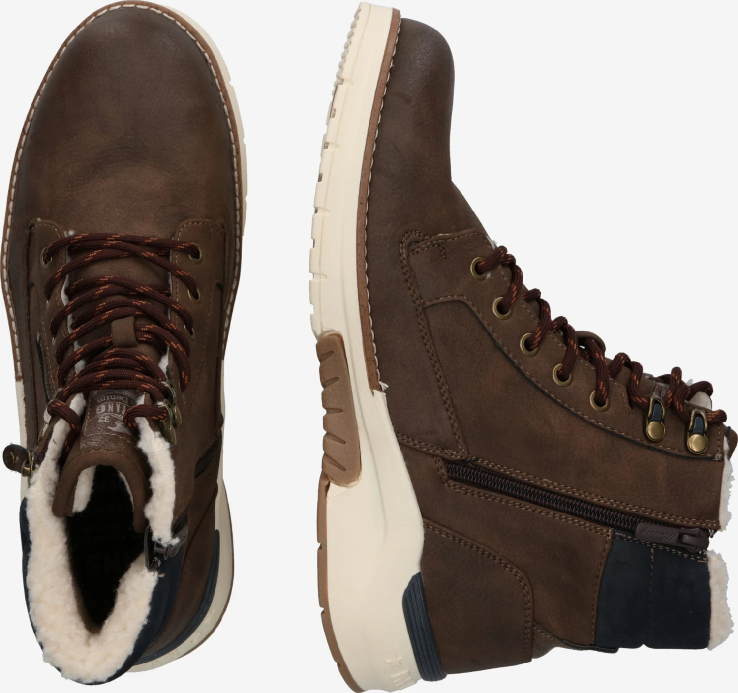 Mustang Boots & Laarzen Veterboots Heren Mokka 4 Mustang Boots & Laarzen Veterboots Heren Mokka - Afbeelding 2