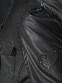 Mustang Leren Jassen Tussenjas Walker RF Heren Zwart -Mustang Verkoop 946e8e9afc87ca2e6542f5b9329deb78