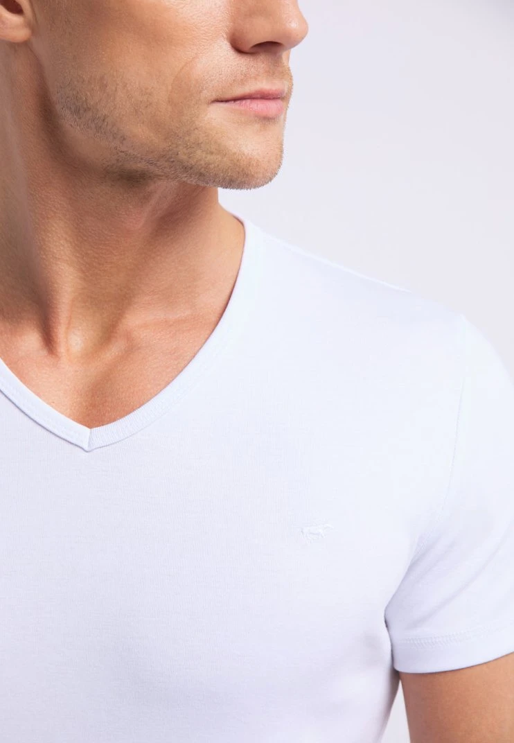 Mustang Aaron - T-Shirt Basic - White 6 Mustang Aaron - T-Shirt Basic - White - Afbeelding 4