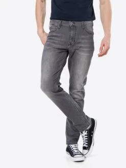Mustang Straight Regular Jeans Vegas Heren Grijs -Mustang Verkoop 9621794576122d97090d0c61dc4bd576