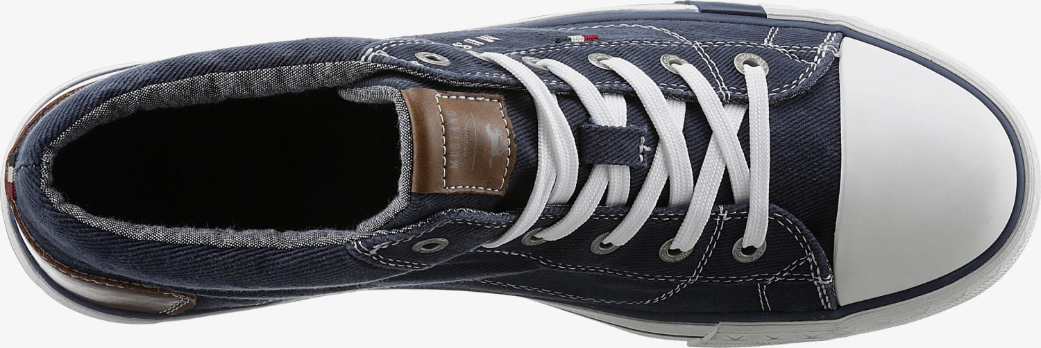 Mustang Hoge Sneakers Sneakers Hoog Heren Navy 4 Mustang Hoge Sneakers Sneakers Hoog Heren Navy - Afbeelding 2