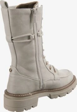 Mustang Enkellaarsjes Veterlaarsjes Dames Lichtbeige -Mustang Verkoop 9c01abc68535c943ca96108703ce950a