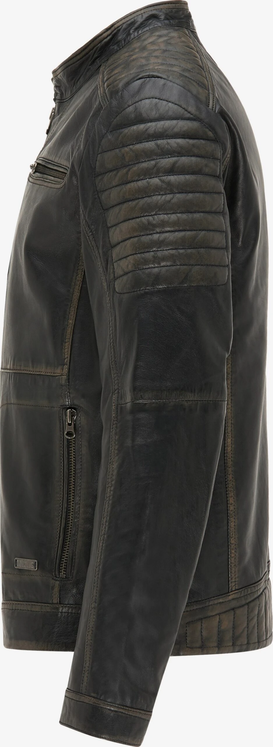 Mustang Leren Jassen Tussenjas Heren Donkerbruin 5 Mustang Leren Jassen Tussenjas Heren Donkerbruin - Afbeelding 3